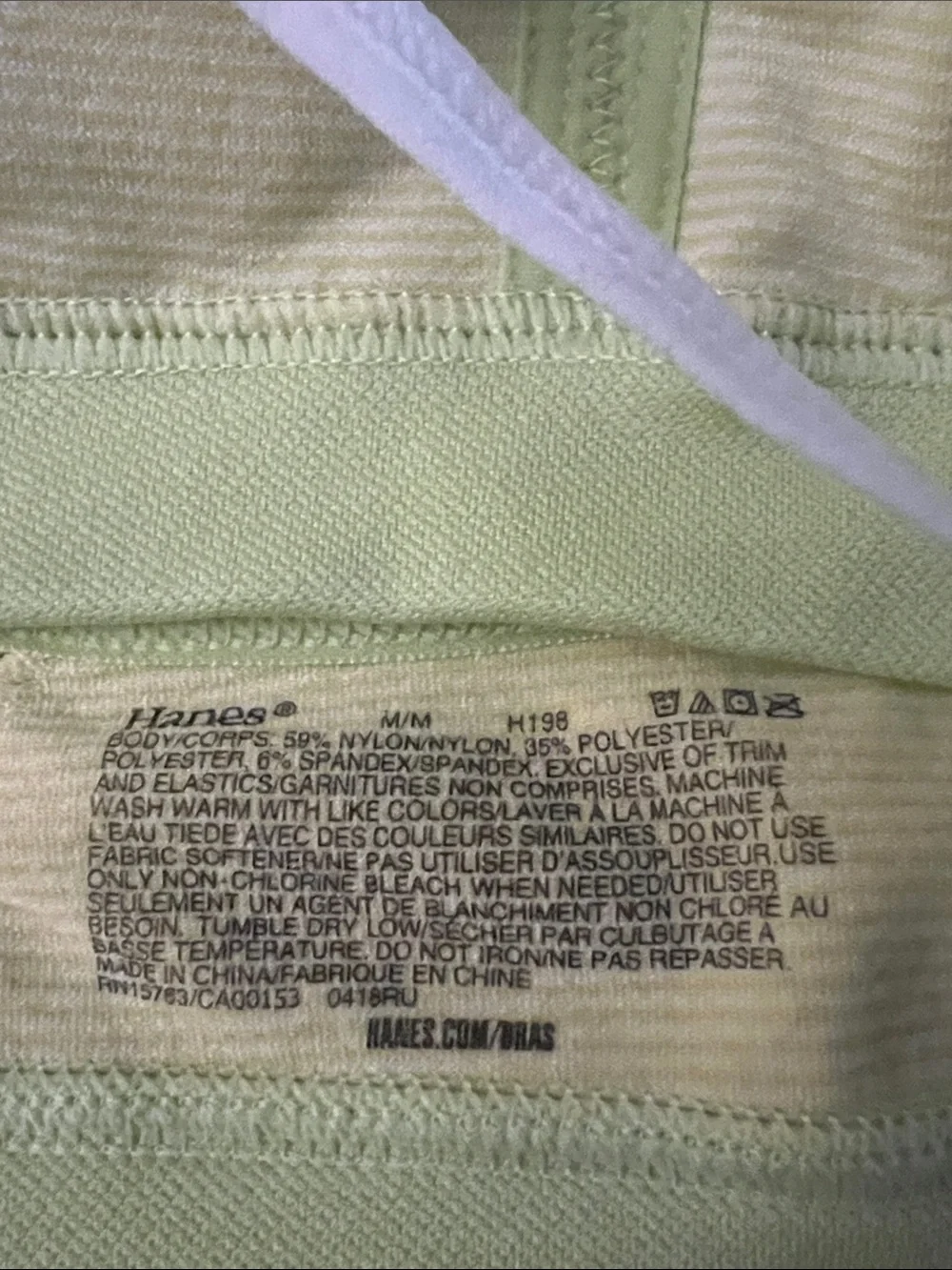Hanes 2 PK Kids Supersoft Racerback bralette M